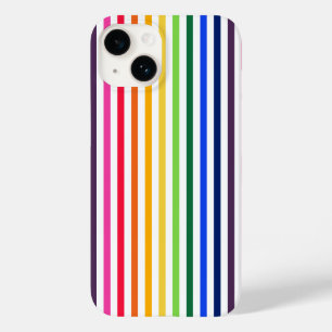 Funda Para iPhone 14 De Case-Mate Estuche para iPhone Funda-Mate con rayas arcoiris