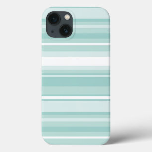 Funda Para iPhone 13 Estuche para iPhone Funda-Mate de rayas verdes de 