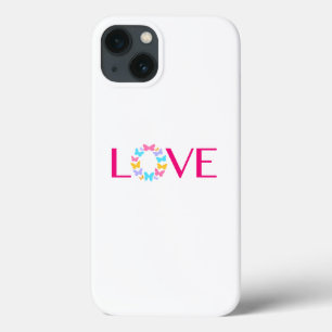 Funda Para iPhone 13 Estuche para iPhone Funda-Mate Love and Butterflie