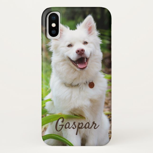 Funda De Case-Mate Para iPhone Estuche para iPhone Funda-Mate mascota Photo Perso (Reverso)