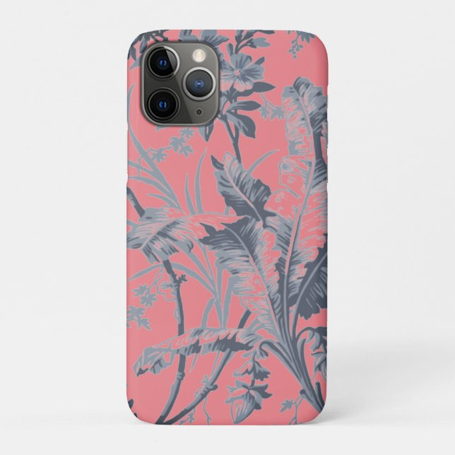 Funda De Case-Mate Para iPhone Estuche para iPhone Funda-Mate rosado botánico (Reverso)