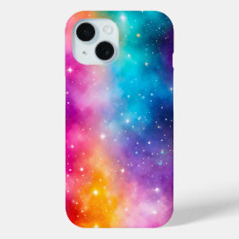 Funda Para iPhone 15 Estuche para iPhone Galaxy colorido