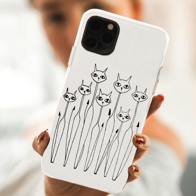 Funda De Case-Mate Para iPhone Estuche para iPhone (gatos dibujados a mano) (Subido por el creador)