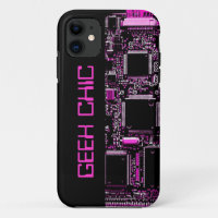 Estuche para iPhone "Geek Moda" rosada en el circu