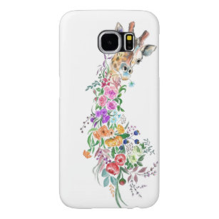 Funda Tough Xtreme Para iPhone 6 Estuche para iPhone Giraffe de flores coloridas