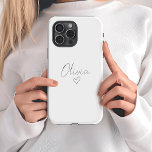 Funda Para iPhone 15 Pro Estuche para iPhone Girly personalizado con nombre<br><div class="desc">Añade un toque de encanto a tu equipo con este estuche para iPhone giratorio personalizado que incluye tu nombre y un delicado diseño cardíaco. Combinando estilo elegante con protección duradera, este funda es perfecto para mantener tu teléfono seguro mientras exhibes tu personalidad. Un regalo para cumpleaños, vacaciones o simplemente porque...</div>