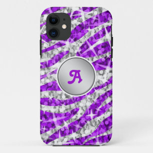 title_seo2 Estuche para iPhone Glitz Zebra Purple Purple