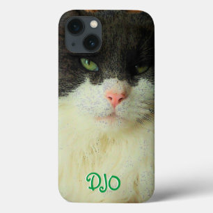 Funda Para iPhone 13 Estuche para iPhone Green Eyed Cat Funda-Mate