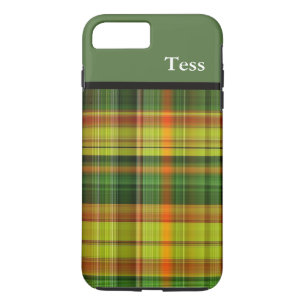 title_seo2 Estuche para iPhone Green Plaid personalizado