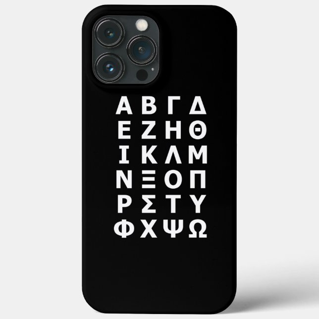 Funda De Case-Mate Para iPhone Estuche para iPhone griego Alphabet Funda-Mate (Reverso )