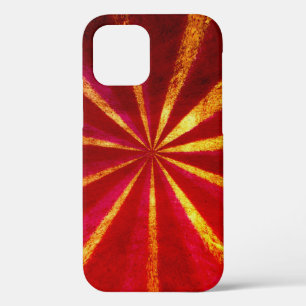 Funda Para iPhone 12 Estuche para iPhone Grunge starburst Funda-Mate