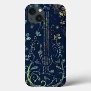 Funda Para iPhone 13 Estuche para iPhone Guitar Flowers