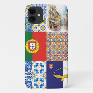 Funda Para iPhone 11 estuche para iPhone / iPad con bandera portugal y