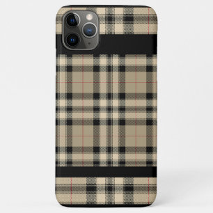 Funda Para iPhone 11 Pro Max Estuche para iPhone/iPad de color Beige y negro cl