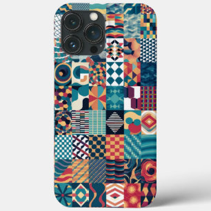 Funda Para iPhone 13 Pro Max Estuche para iPhone/iPad de Grid Collage artístico