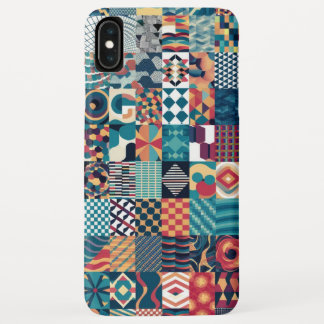 Funda Para iPhone XS Max Estuche para iPhone/iPad de Grid Collage artístico