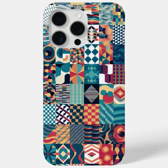 Funda De Case-Mate Para iPhone Estuche para iPhone/iPad de Grid Collage artístico (Reverso )