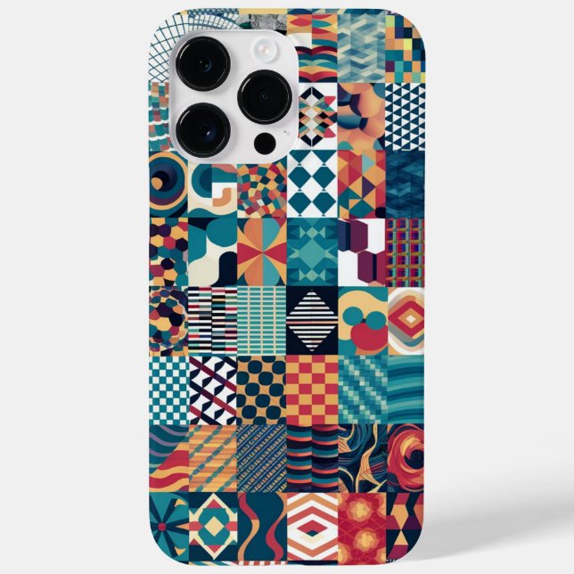 Funda De Case-Mate Para iPhone Estuche para iPhone/iPad de Grid Collage artístico (Reverso)