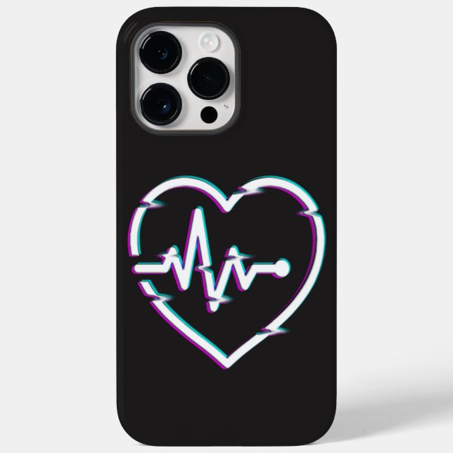 Funda De Case-Mate Para iPhone Estuche para iPhone / iPad de Heart Check (Reverso )
