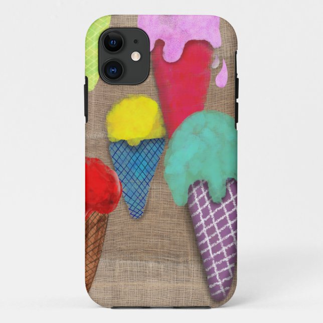 Funda De Case-Mate Para iPhone Estuche para iPhone/iPad de helado-crema (Reverso)