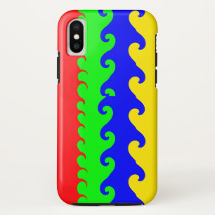 Funda Para iPhone X Estuche para iPhone/iPad de ondas coloridas