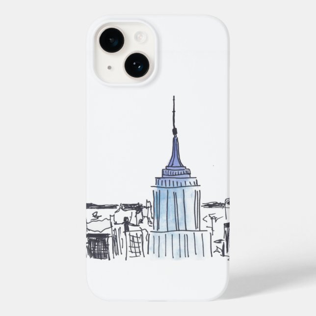 Funda De Case-Mate Para iPhone Estuche para iPhone/iPad del edificio Empire State (Reverso )