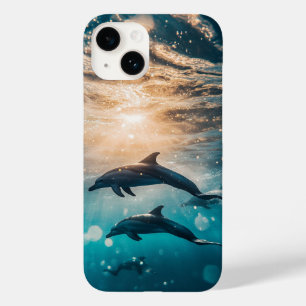 Funda Para iPhone 14 De Case-Mate Estuche para iPhone / iPad para delfines hermosos