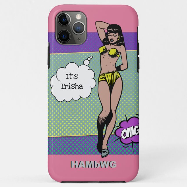 Funda De Case-Mate Para iPhone Estuche para iPhone / iPad Rockabilly Babe HAMbWG (Reverso)