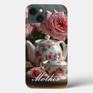Funda Para iPhone 13 Estuche para iPhone/iPad Rosa de Tea de col rosa