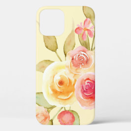 Funda Para iPhone 12 Estuche para iPhone/iPad Rosas de color de agua