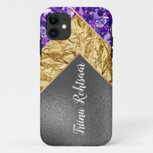 Funda Para iPhone 11 Estuche para iPhone / iPad Sparkling Purpurina Sil