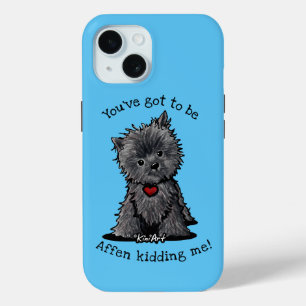 Funda Para iPhone 15 Estuche para iPhone KiniArt Affenpinscher Funda-Ma