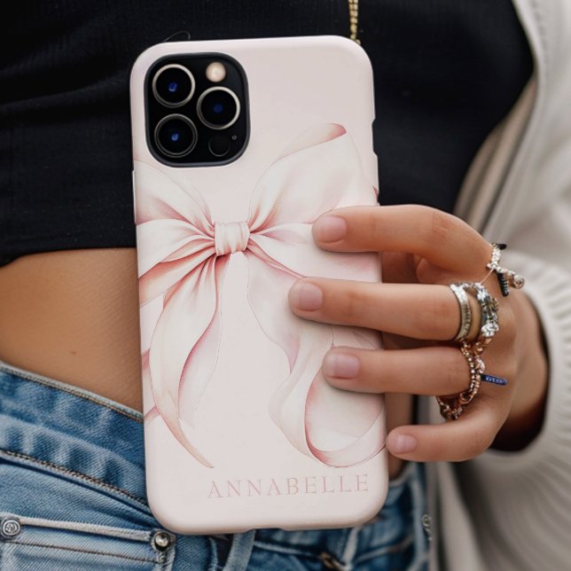 Funda De Case-Mate Para iPhone Estuche para iPhone ligero rosa Bow / iPad (Subido por el creador)