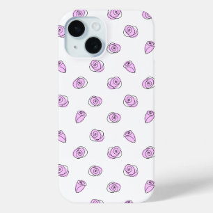 Funda Para iPhone 15 Estuche para iPhone Lilac Multi rosas