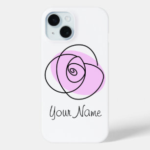 Funda Para iPhone 15 estuche para iPhone Lilac Rosa