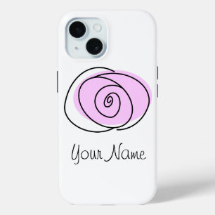 Funda Para iPhone 15 estuche para iPhone Lilac Rosa