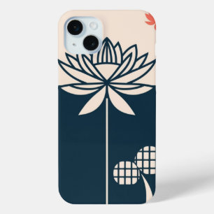 Funda Para iPhone 15 Mini Estuche para iPhone Lotus Design Mindness