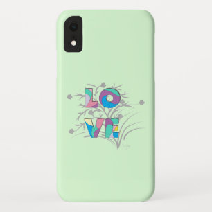 Funda Para iPhone XR Estuche para iPhone Love Modern Graphic Green Fund