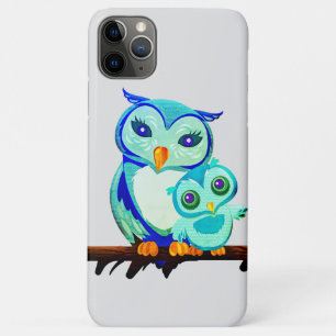 Funda Para iPhone 11 Pro Max Estuche para iPhone Madre y Lechuza para bebé Fun