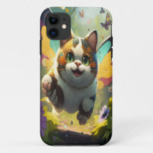 Estuche para iPhone mágico para amantes de gatos y