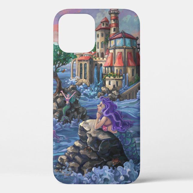 Funda De Case-Mate Para iPhone Estuche para iPhone Mermaid Castle Funda-Mate (Reverso )