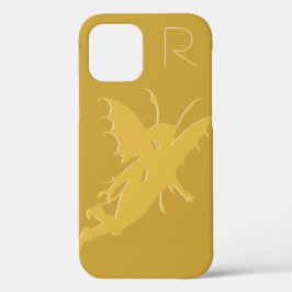 Funda Para iPhone 12 Estuche para iPhone moda Gold Fairy Monograma Fund