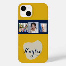 Funda Para iPhone 14 De Case-Mate Estuche para iPhone monograma con guión de collage