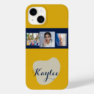 Funda Para iPhone 14 De Case-Mate Estuche para iPhone monograma con guión de collage