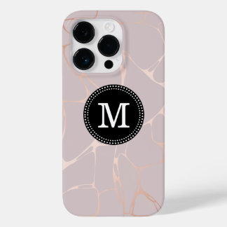 Funda Para iPhone 14 Pro De Case-Mate Estuche para iPhone monograma de mármol dorado Ros