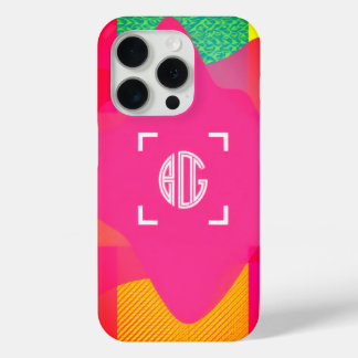 Funda Para iPhone 15 Pro Estuche para iPhone monograma de Personalizado de 