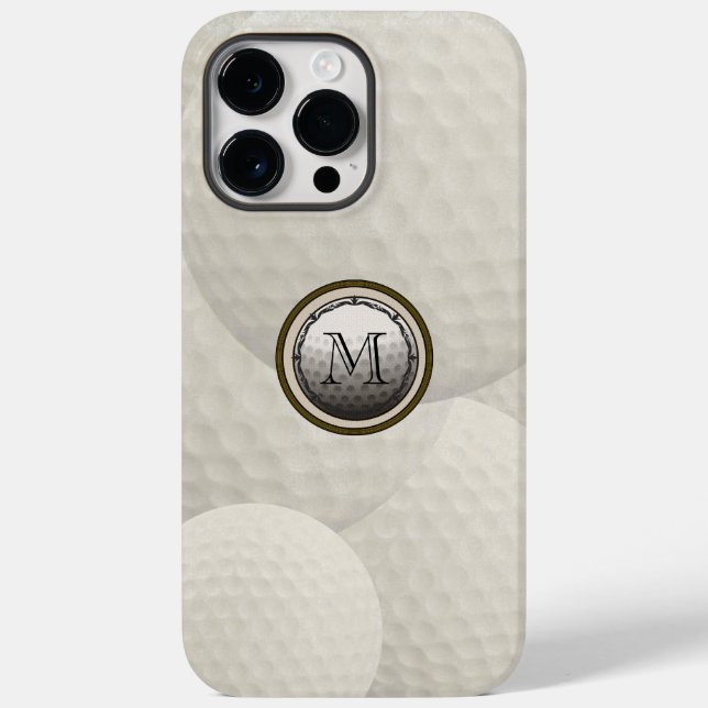 Funda De Case-Mate Para iPhone Estuche para iPhone Monograma Golf Ball (Reverso )