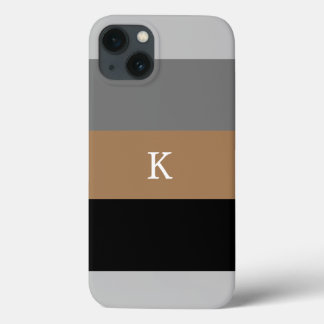 Funda Para iPhone 13 Estuche para iPhone monogramado de banda masculina
