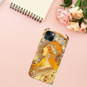 Funda Para iPhone 13 Estuche para iPhone Mucha Zodiac Funda-Mate