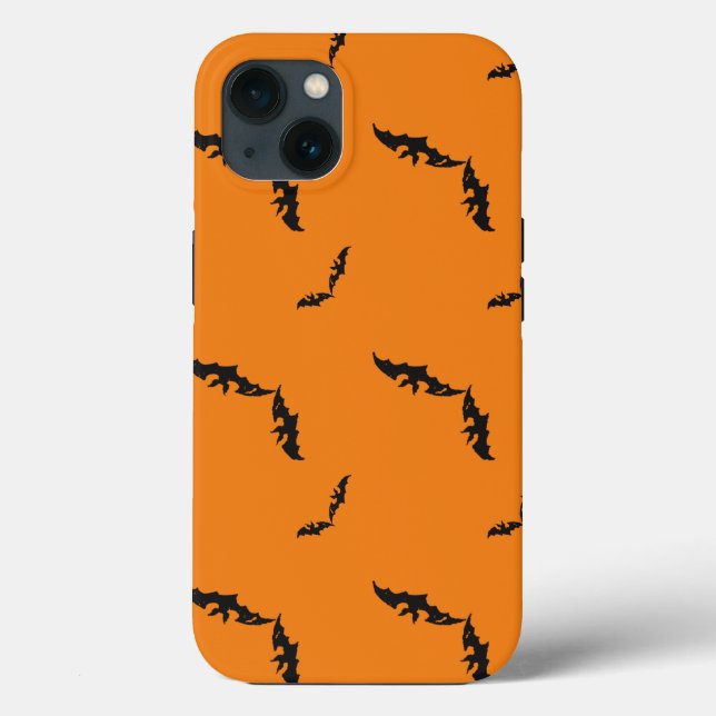 Funda De Case-Mate Para iPhone Estuche para iPhone naranja Halloween/bat Funda-Ma (Reverso )